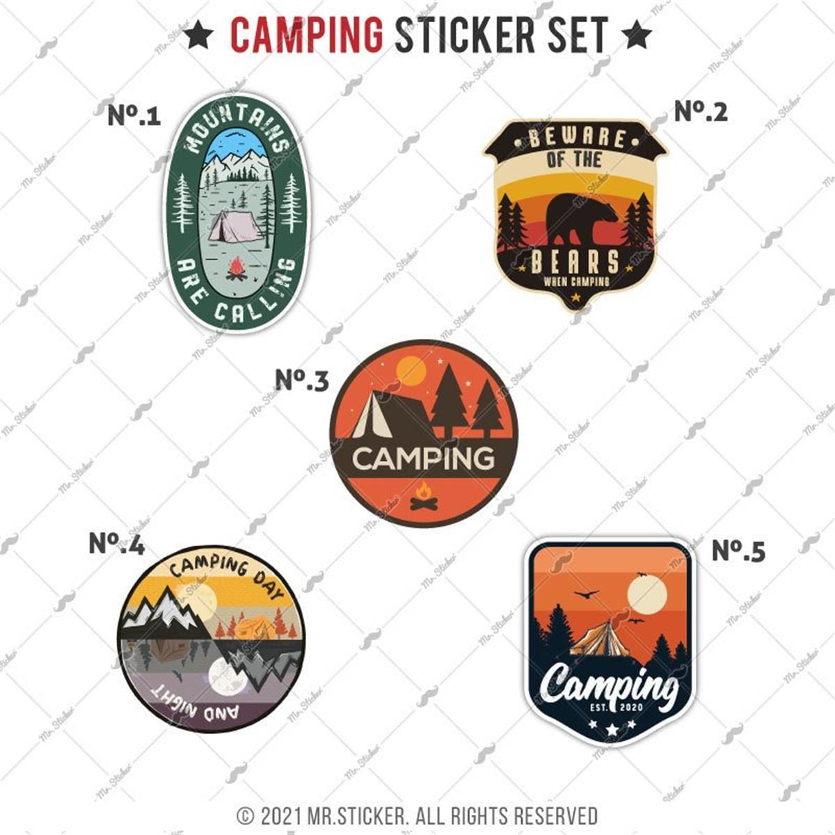 HBGBDL15 Kamp Sticker Seti 5 Parca