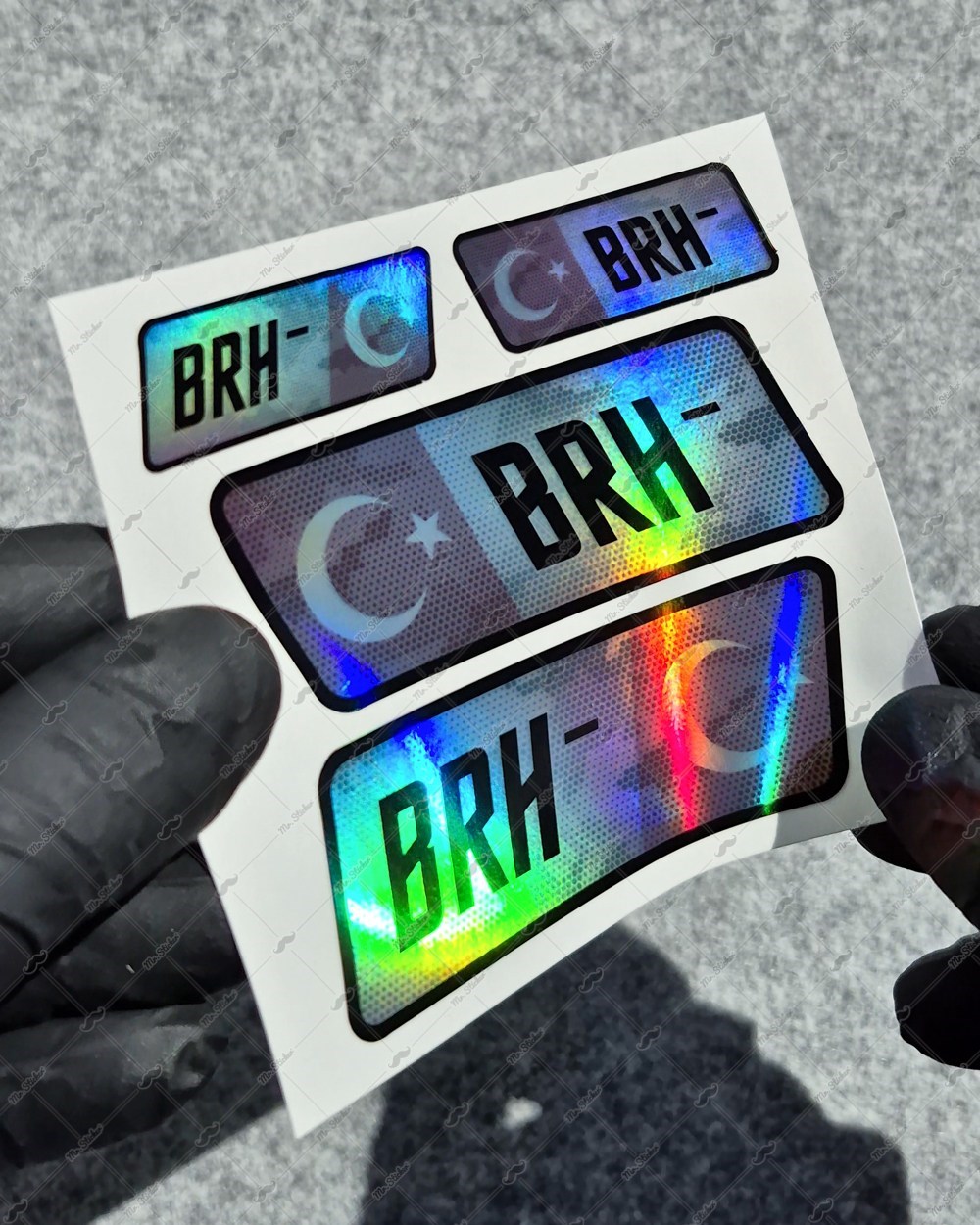 HLGBT16 Hologram B Rh Negatif (-) Kan Grubu Etiket Seti