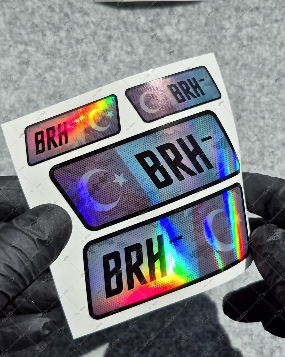 HLGBT16 Hologram B Rh Negatif (-) Kan Grubu Etiket Seti