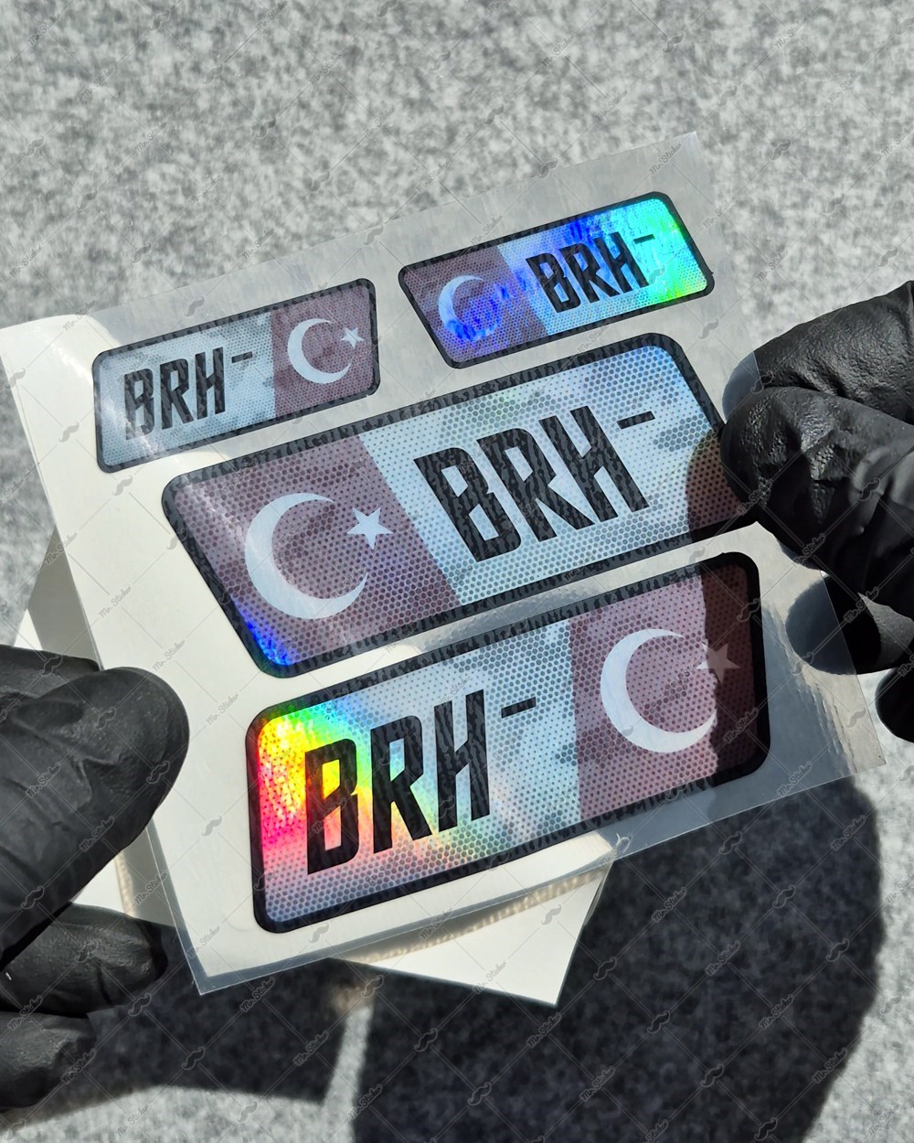 HLGBT16 Hologram B Rh Negatif (-) Kan Grubu Etiket Seti