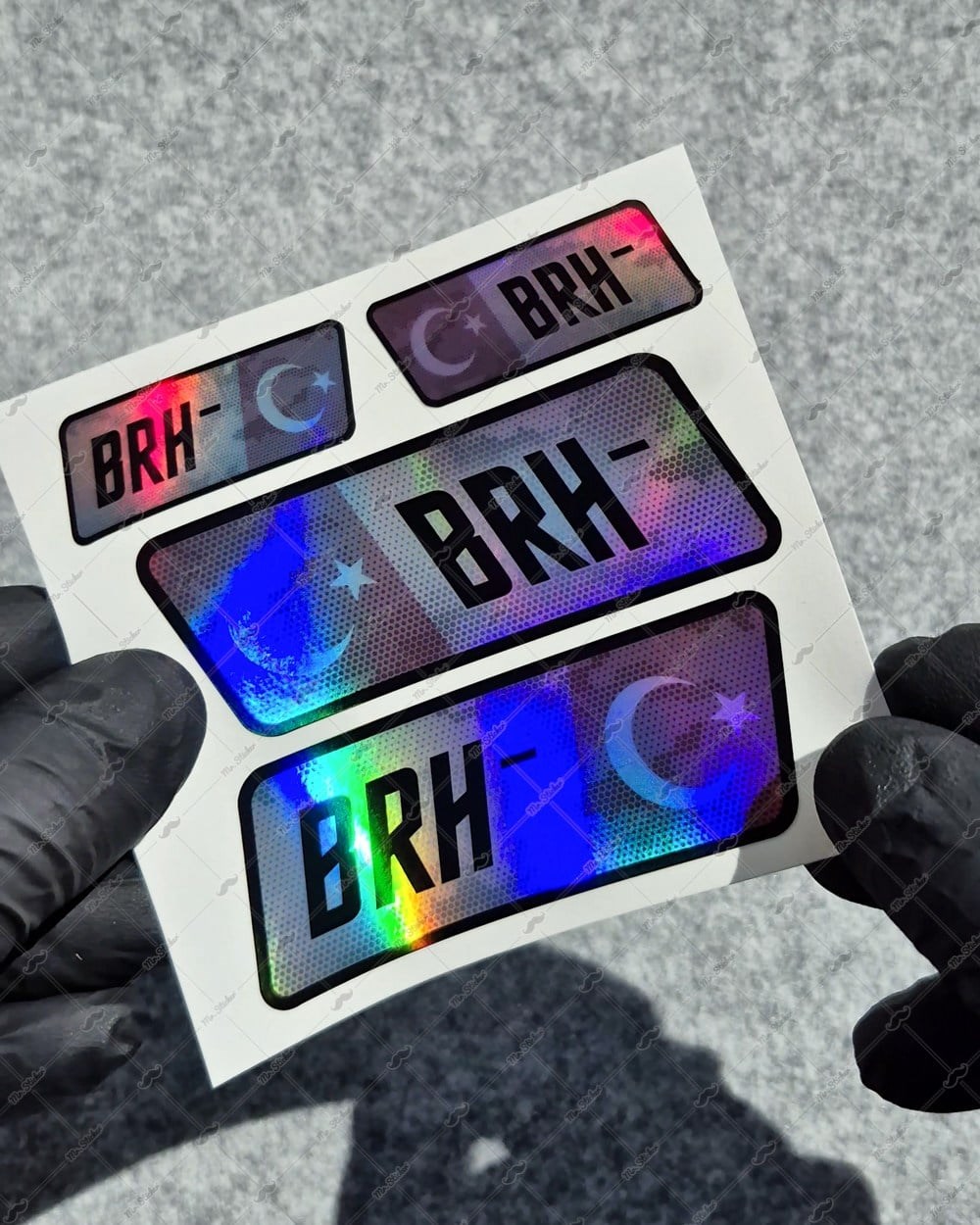 HLGBT16 Hologram B Rh Negatif (-) Kan Grubu Etiket Seti