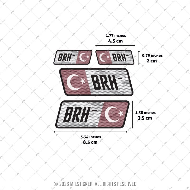 HLGBT16 Hologram B Rh Negatif (-) Kan Grubu Etiket Seti