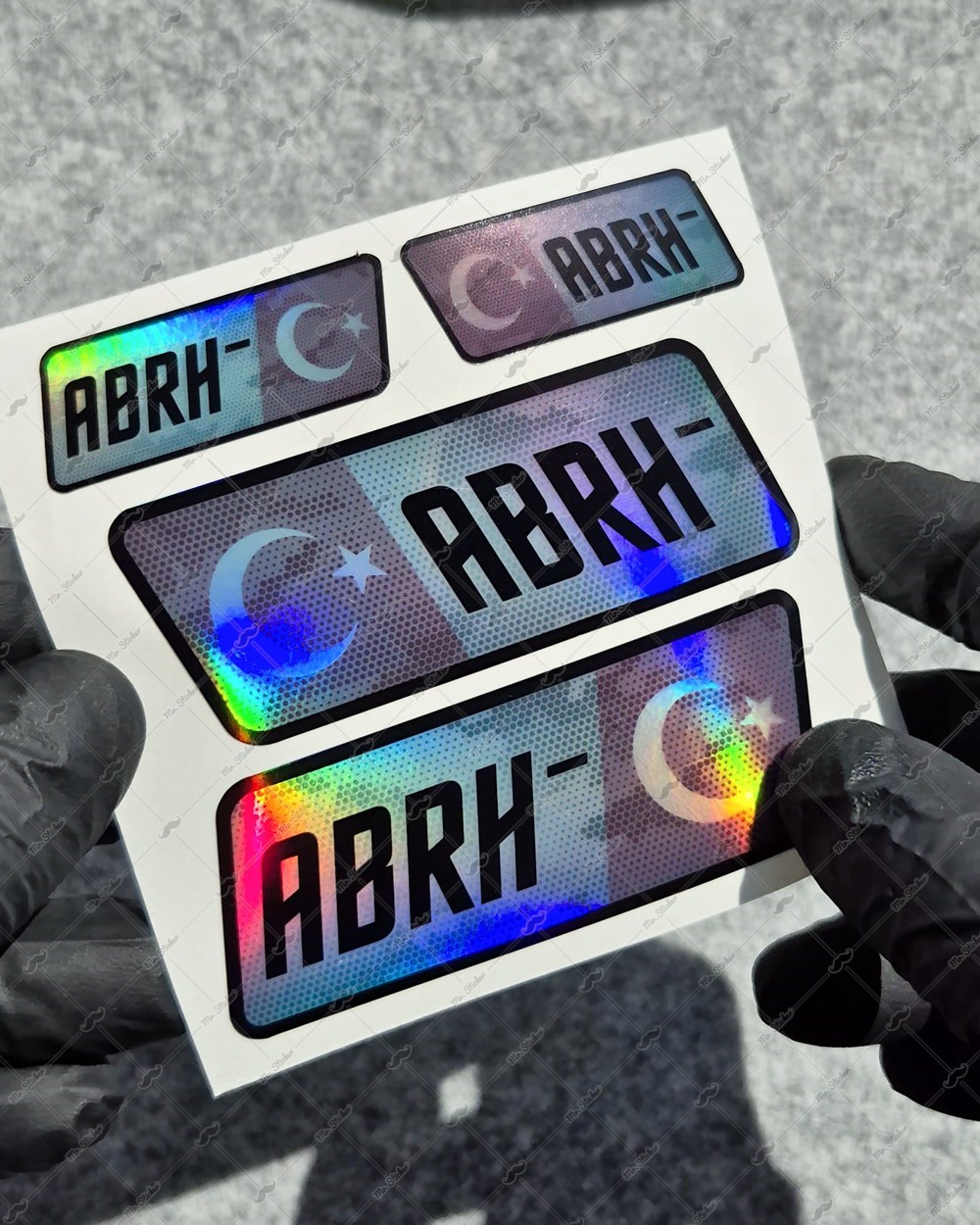 HLGBT18 Hologram AB Rh Negatif (-) Kan Grubu Etiket Seti