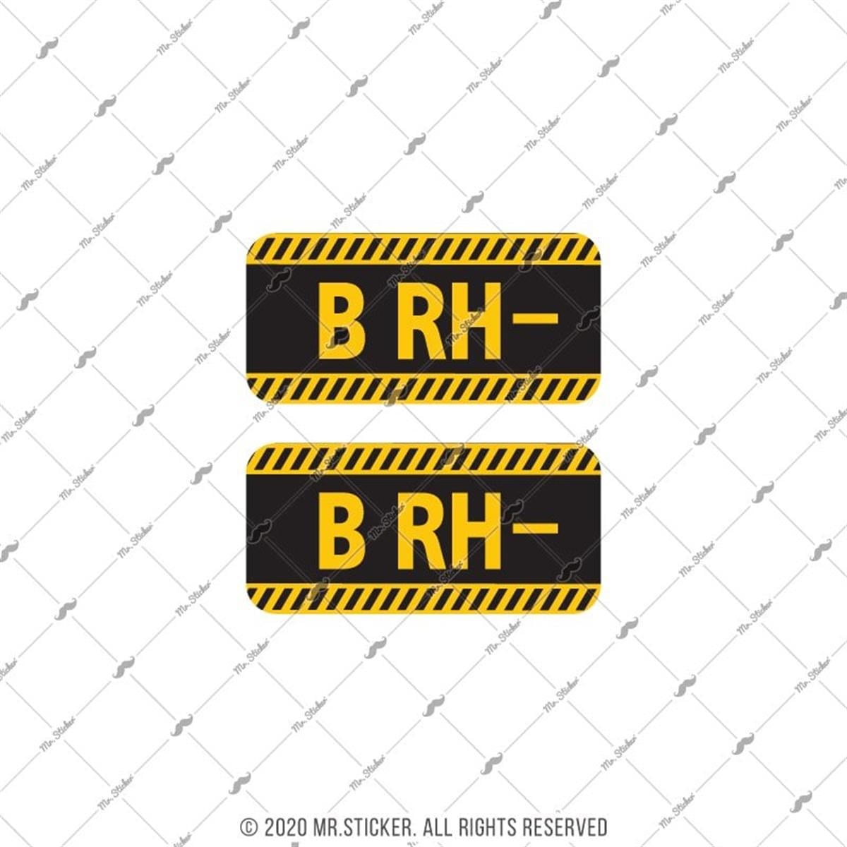 ISG10 Reflektif B Rh Negatif (-) Kan Grubu Etiket Seti V1