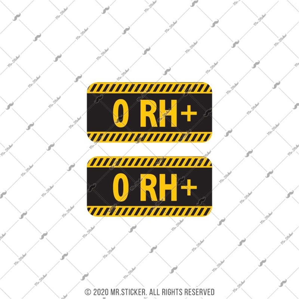 ISG5 Reflektif 0 Rh Pozitif (+) Kan Grubu Etiket Seti V1