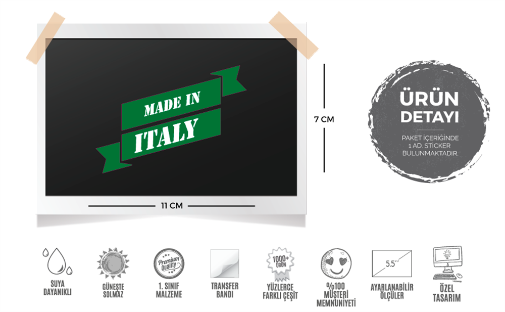 ITF10 Made In Italy (Italyan Mali) Etiketi