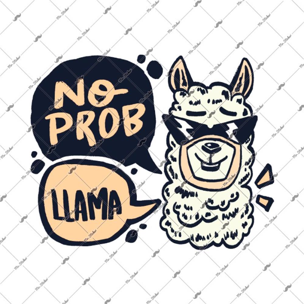 LPT4 No Problem Lama Yazili Etiket