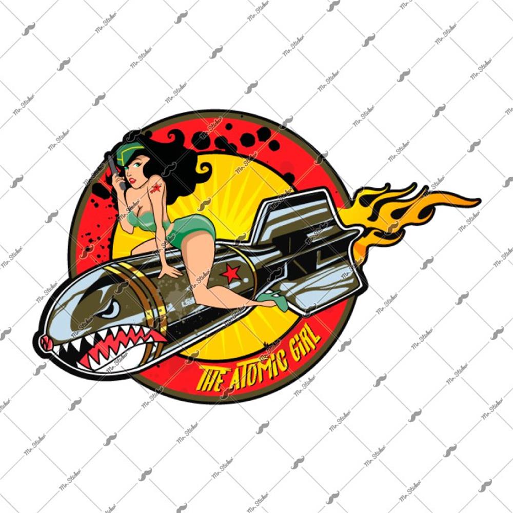 LPT5 Atom Bombasi Pinup Kizi Etiketi