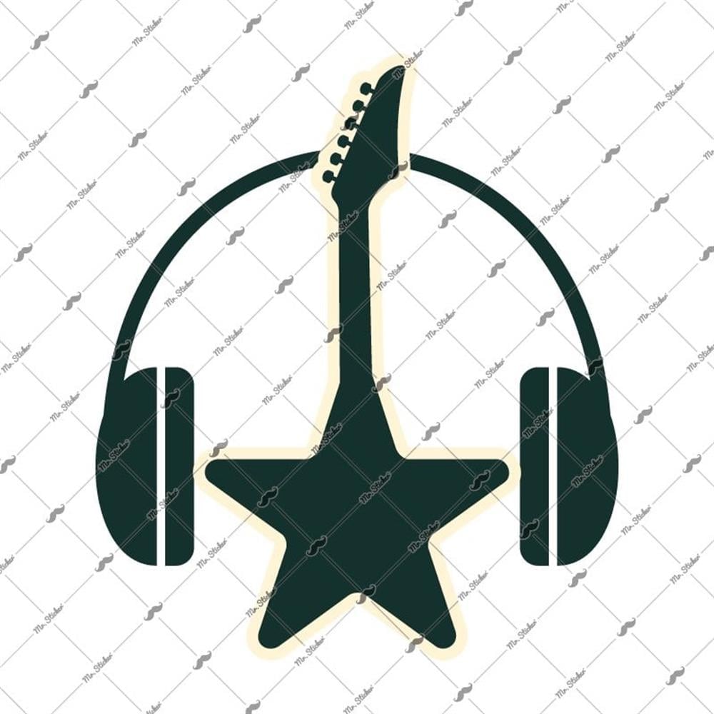 MSC31 Yildizli Gitar Etiketi
