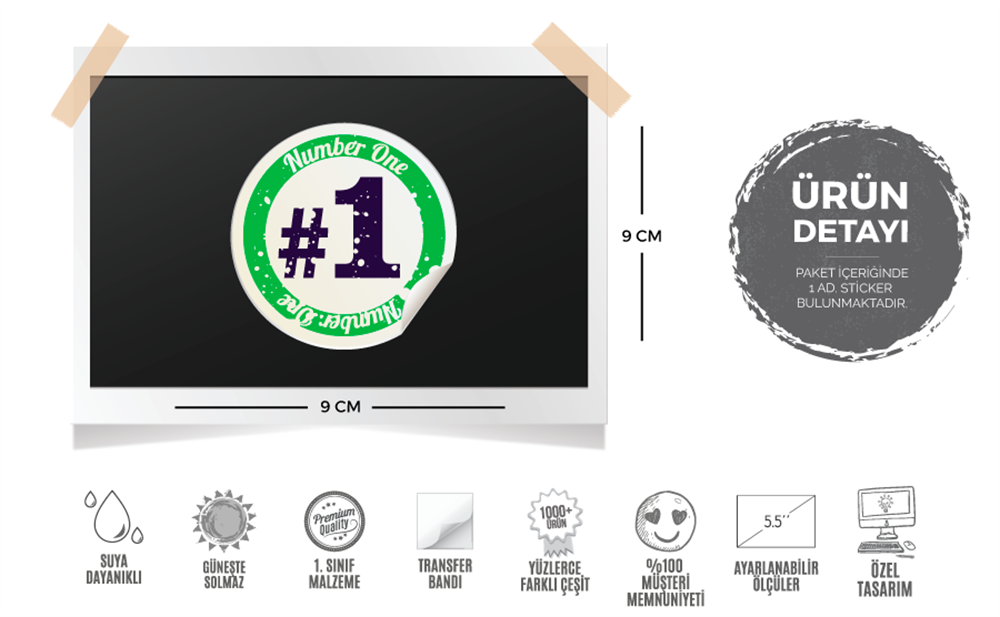 MSL64 Yesil No1 Amblem Etiketi