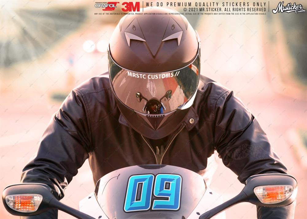 PRS10 Mavi Renkli Yaris Numarasi Seti