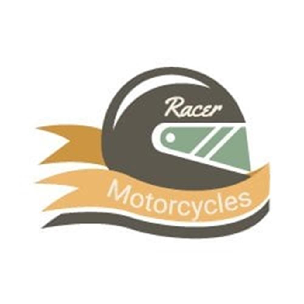 RAC9 Motosiklet Yariscisi Yazili Etiket