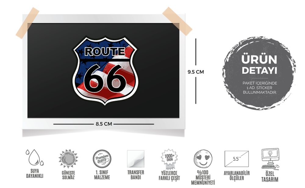 ROU5 Route 66 Etiketi