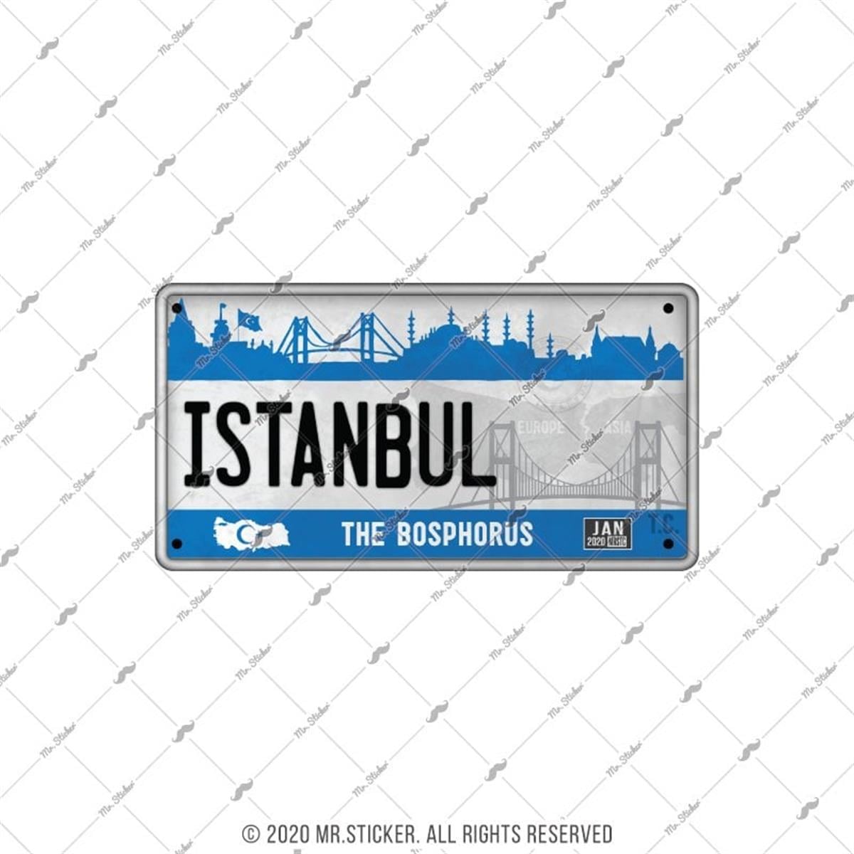ROU99 Istanbul Hatirasi Plaka Etiketi