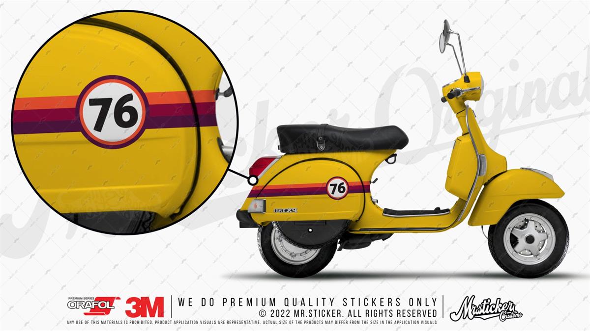 STS60VP Turuncu Bordo Mor Desenli Şerit