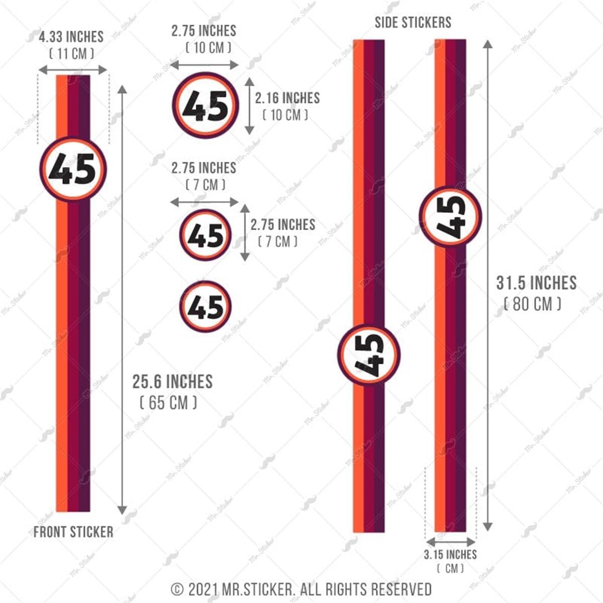 STS60VP Turuncu Bordo Mor Desenli Şerit