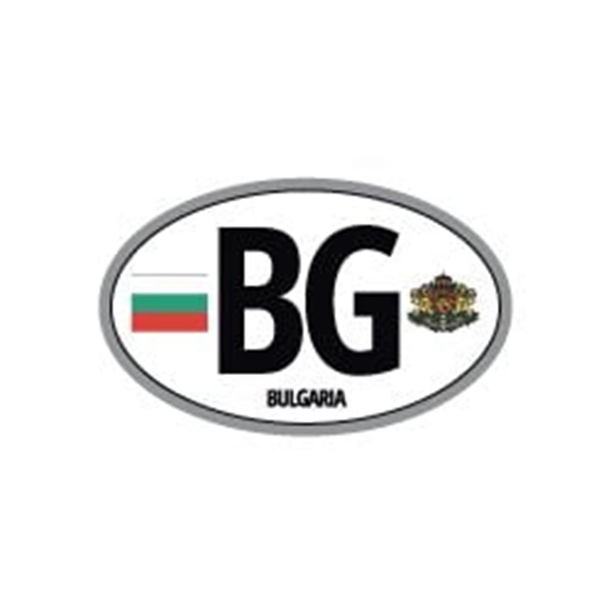 ULK24 Bulgaristan (BG) Reflektif Ulke Etiketi