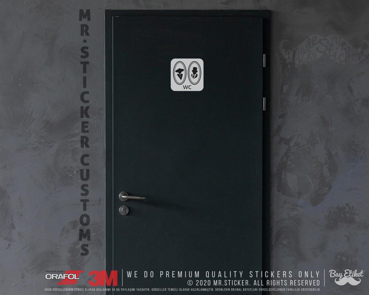WC6 Bay Bayan Tuvalet Simgesi Sade Tasarim