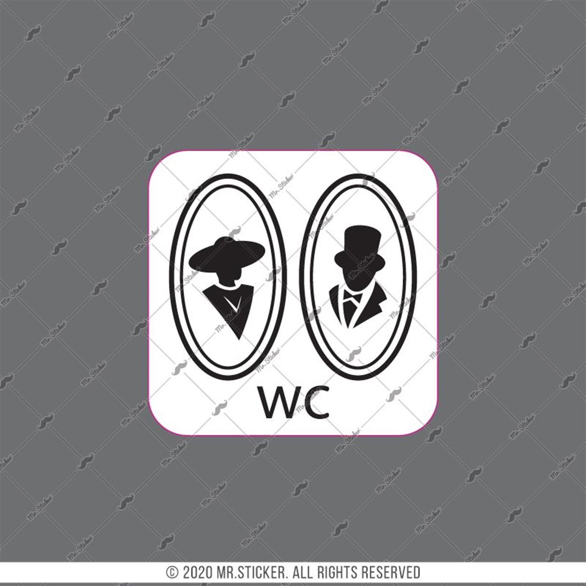 WC6 Bay Bayan Tuvalet Simgesi Sade Tasarim