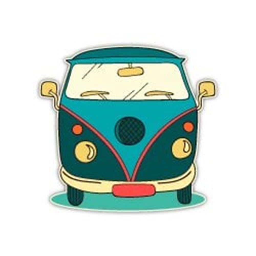 WWV10 Vintage Minibus Etiketi