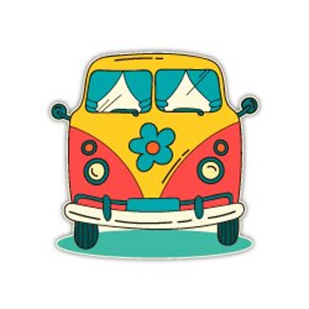 WWV8 Vintage Minibus Etiketi