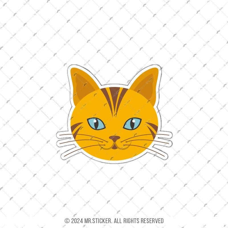 ANCT6- Sari Tekir Kedi Etiketi