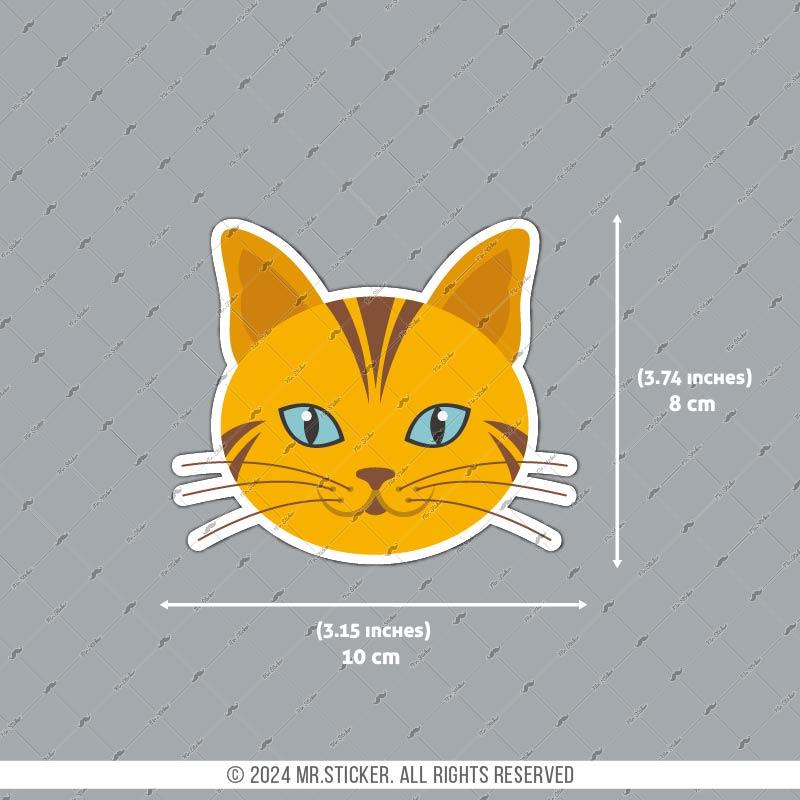 ANCT6- Sari Tekir Kedi Etiketi