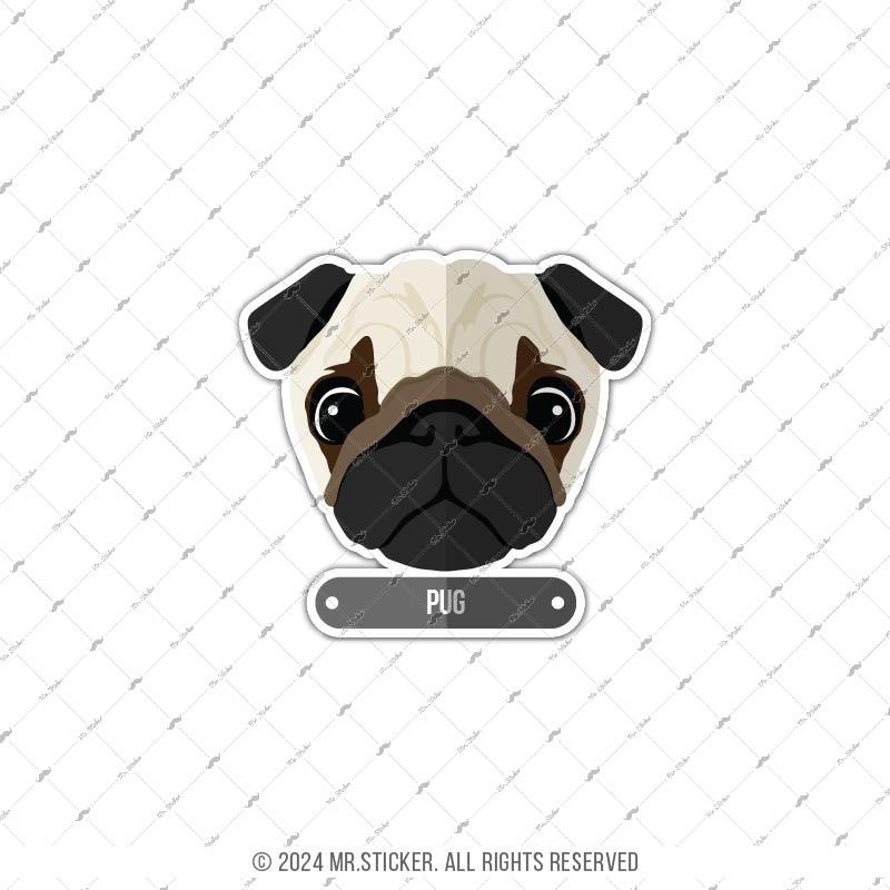 ANDG21- Pug Kopek Etiketi