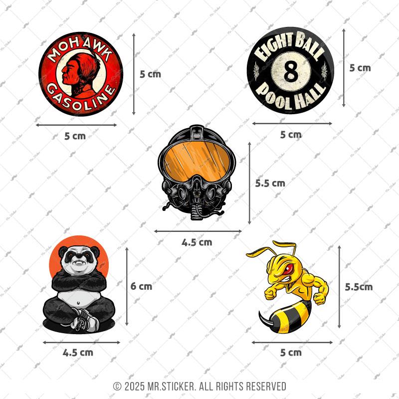 BDLS13 Küçük Boy 10lu Sticker Seti