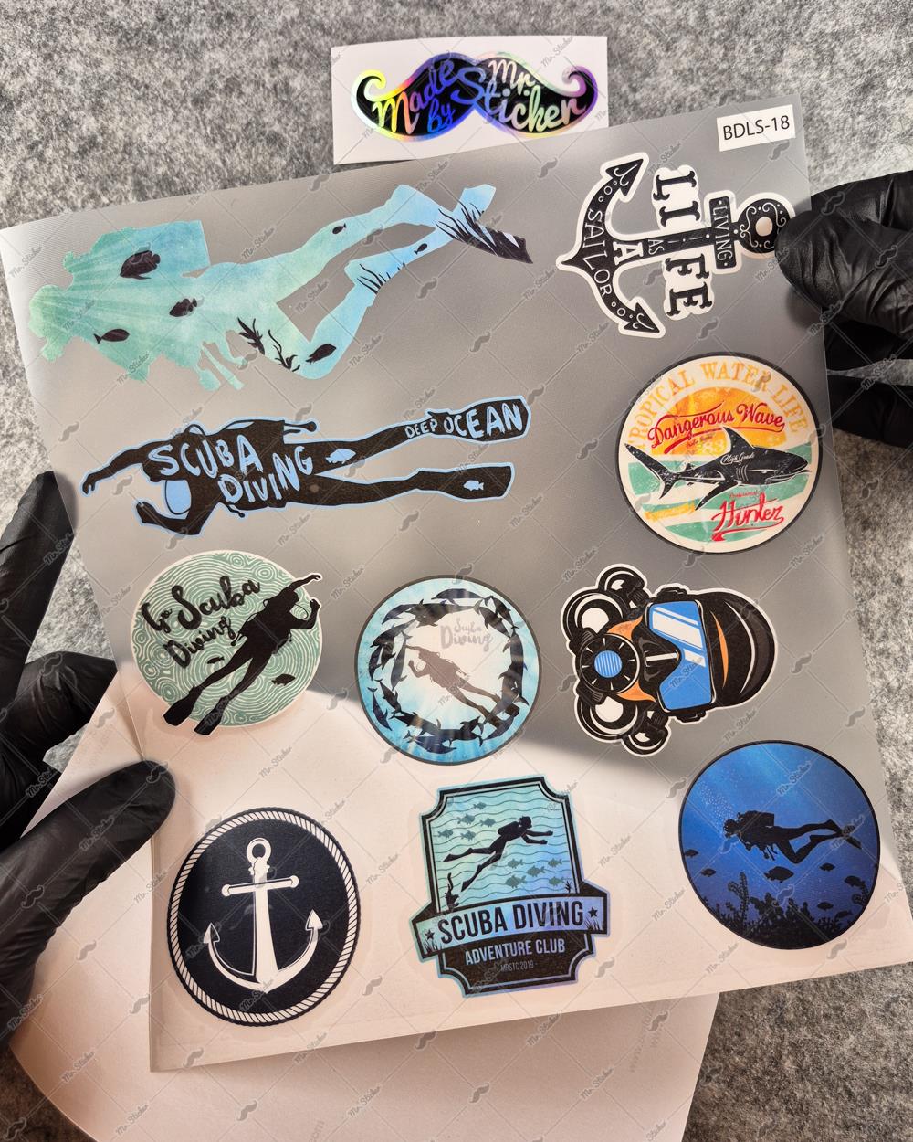 BDLS18 Küçük Boy 10lu Sticker Seti
