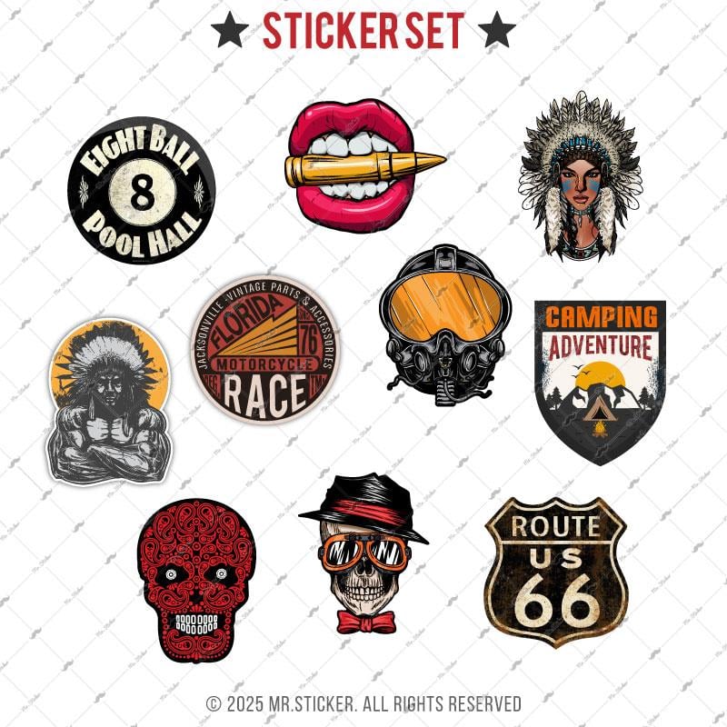 BDLS23 Küçük Boy 10lu Sticker Seti