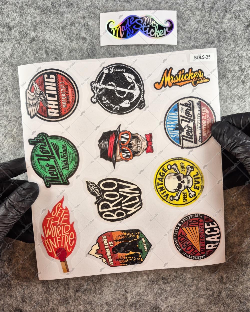 BDLS25 Küçük Boy 10lu Sticker Seti