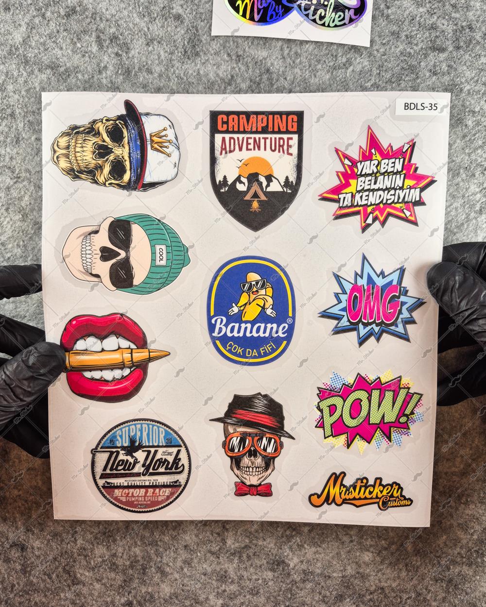 BDLS35 Küçük Boy 10lu Sticker Seti