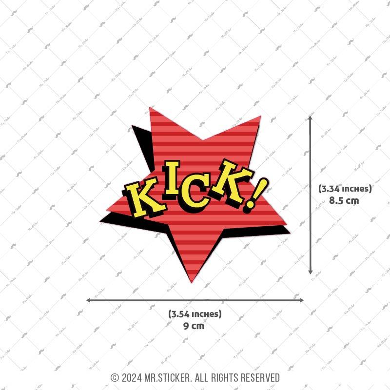 CEX10 Kick Cizgi Roman Efekti Etiketi