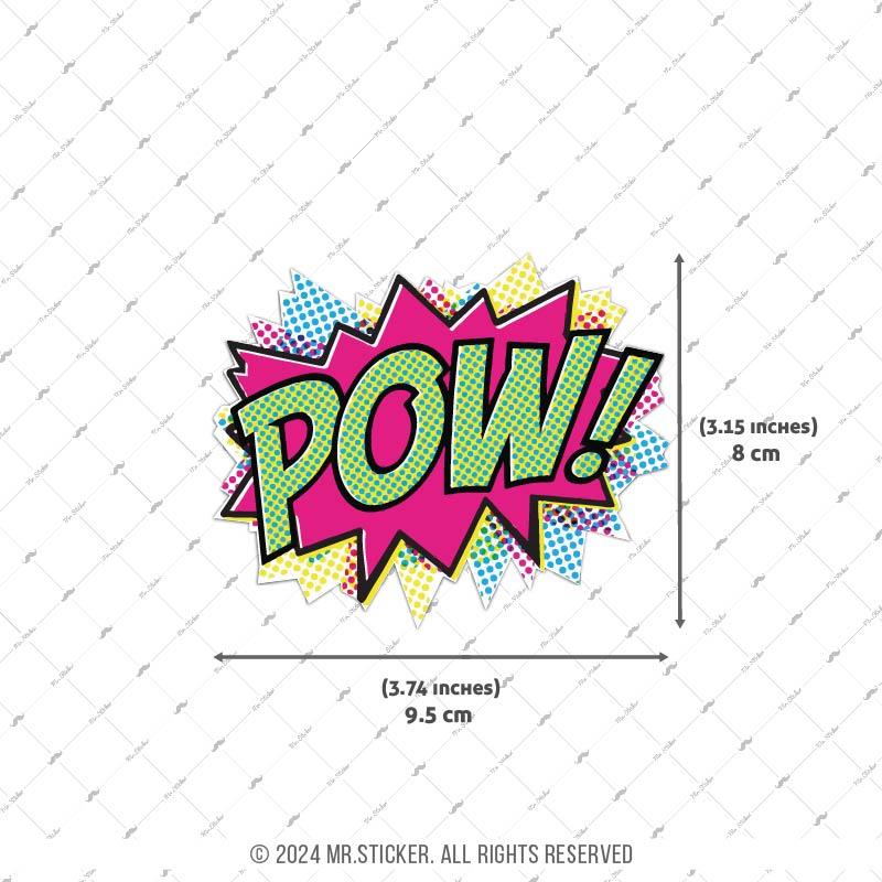 CEX13 Pow Cizgi Roman Efekti Etiketi