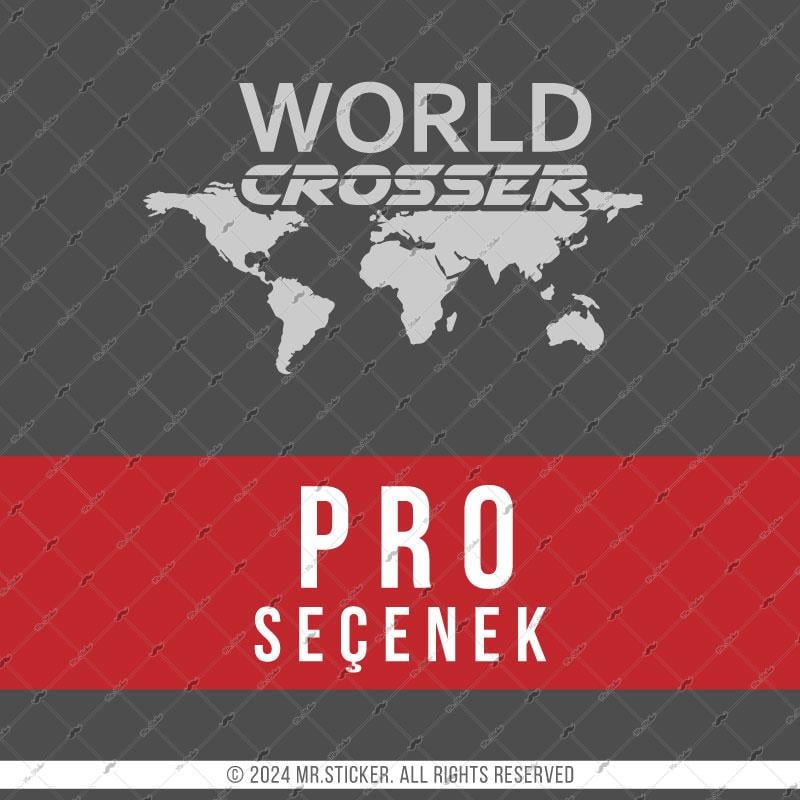 CSE1 World Crosser (Dunyayi Gezen) Yazili Etiket - Renk Seçenekli