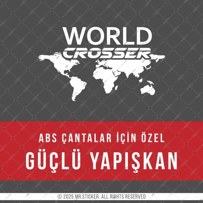 CSE1 World Crosser (Dunyayi Gezen) Yazili Etiket - YÜKSEK YAPIŞKANLI