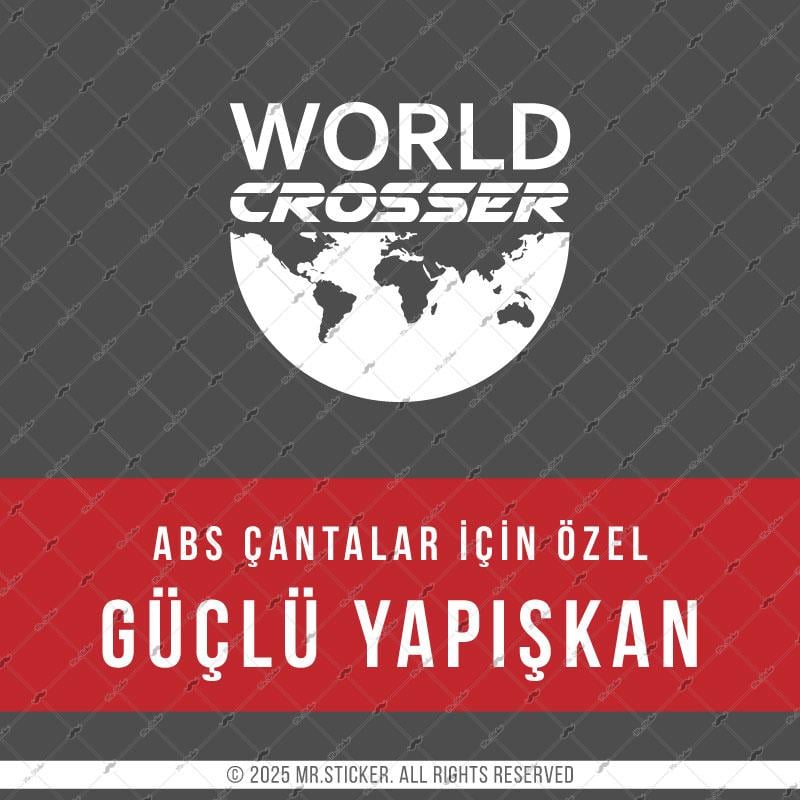 CSE2 World Crosser (Dunyayi Gezen) Yazili Etiket - - YÜKSEK YAPIŞKANLI