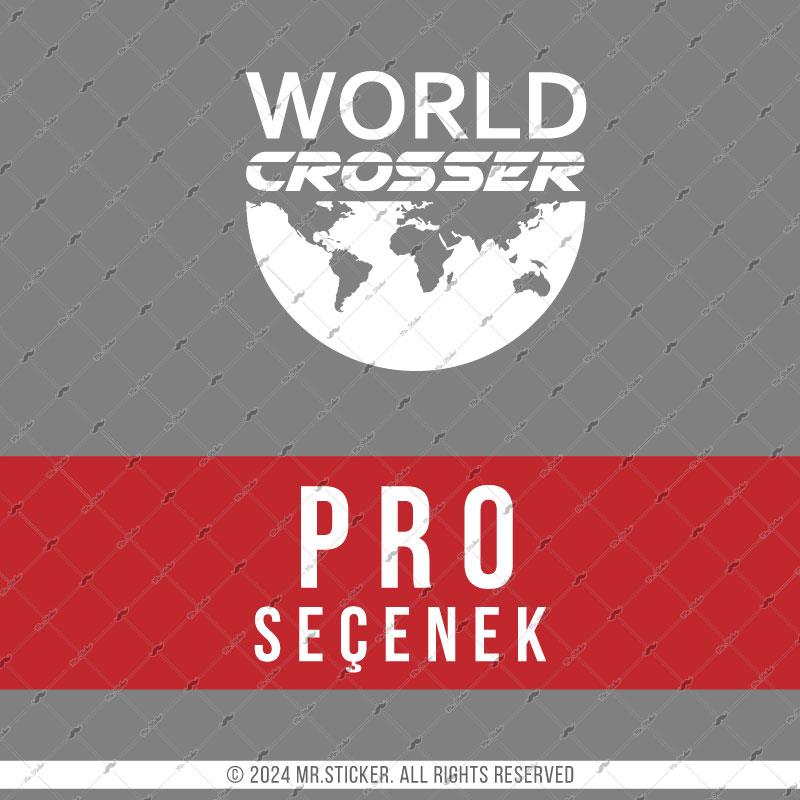 CSE2 World Crosser (Dunyayi Gezen) Yazili Etiket - Renk Seçenekli