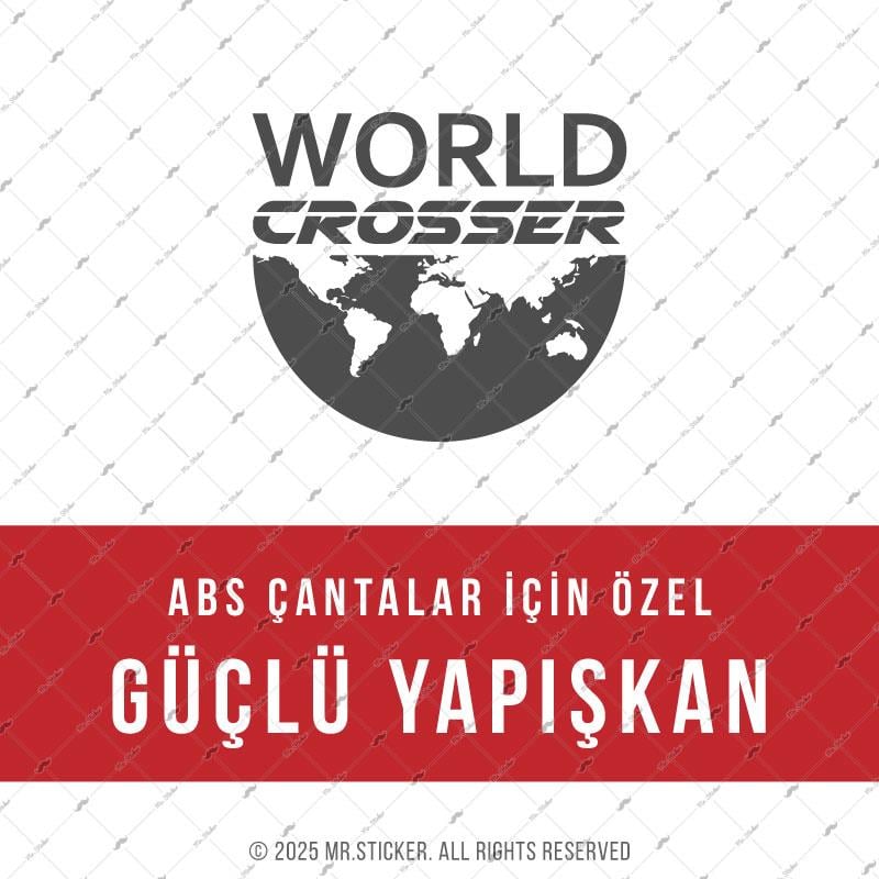 CSE2 World Crosser (Dunyayi Gezen) Yazili Etiket - - YÜKSEK YAPIŞKANLI