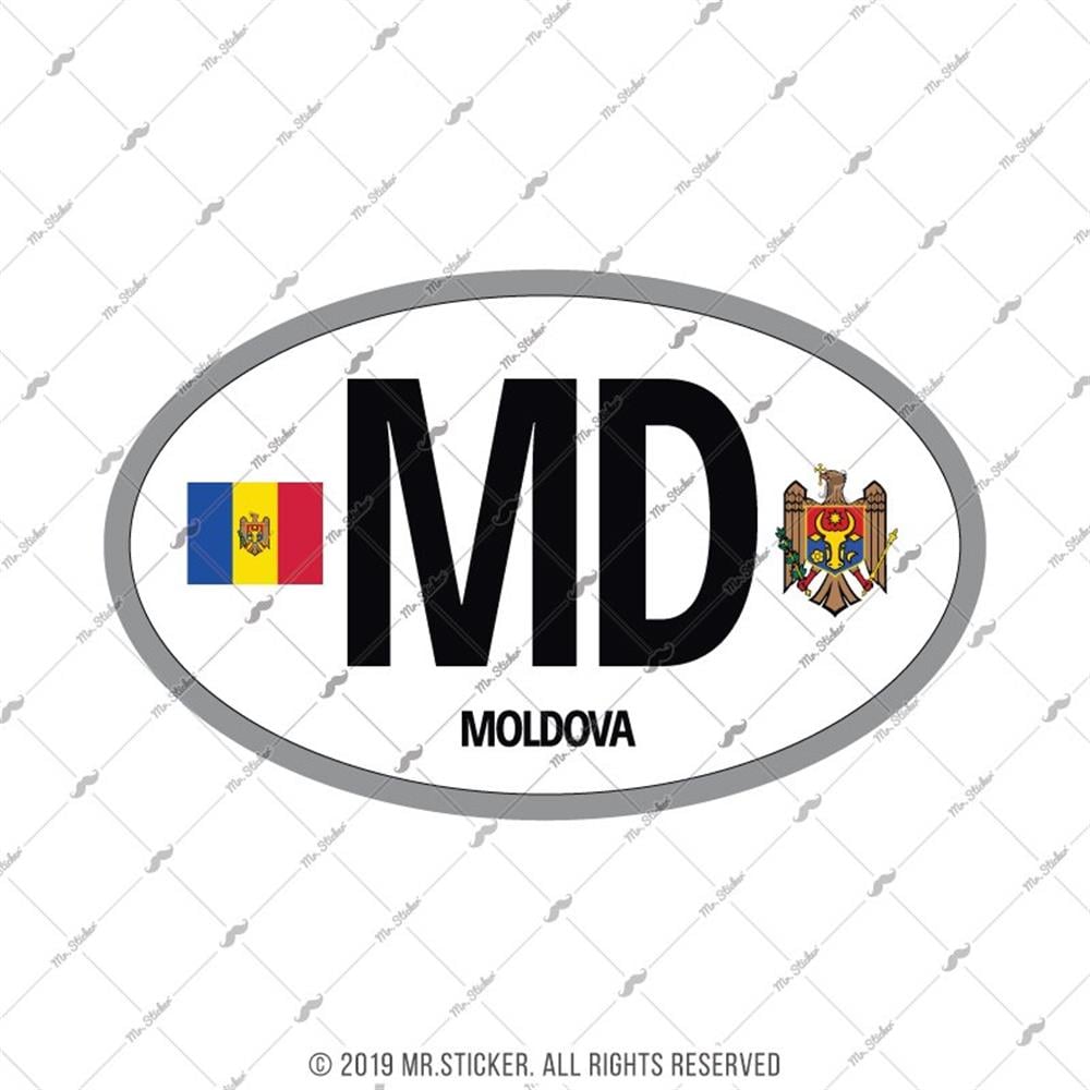 CSE26 Moldovya (MD) Reflektif Ulke Etiketi