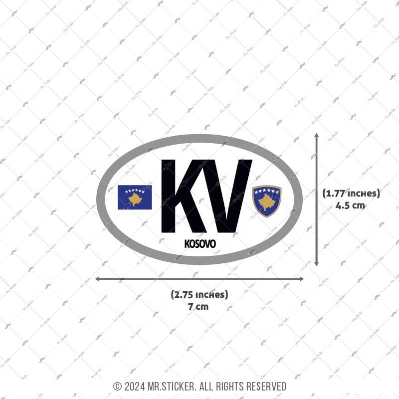 CSE29 Kosova (KV) Reflektif Ulke Etiketi