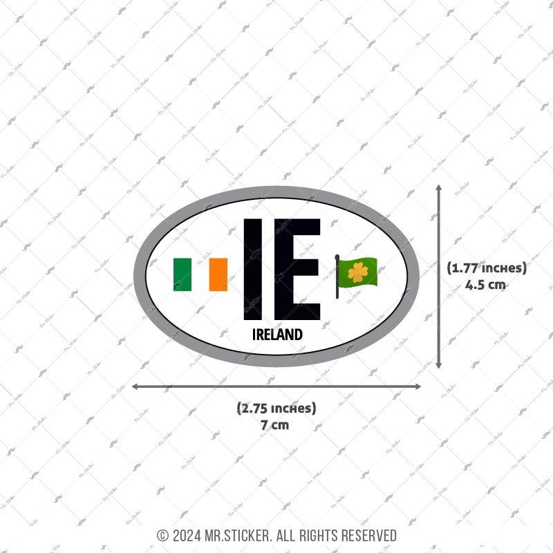 CSE47 Irlanda (IE) Reflektif Ulke Etiketi