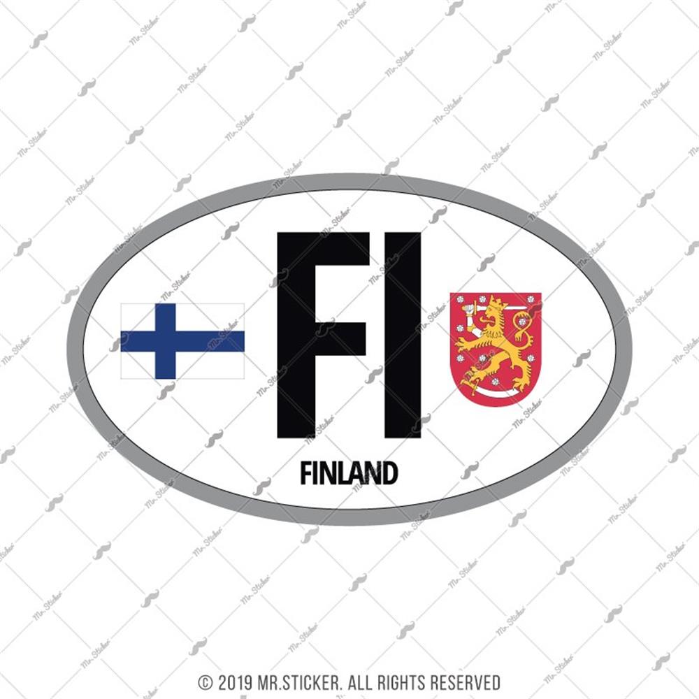 CSE49 Finlandiya (FI) Reflektif Ulke Etiketi