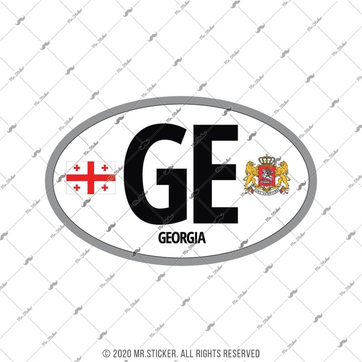 CSE59 Gurcistan (GE) Reflektif Ulke Etiketi