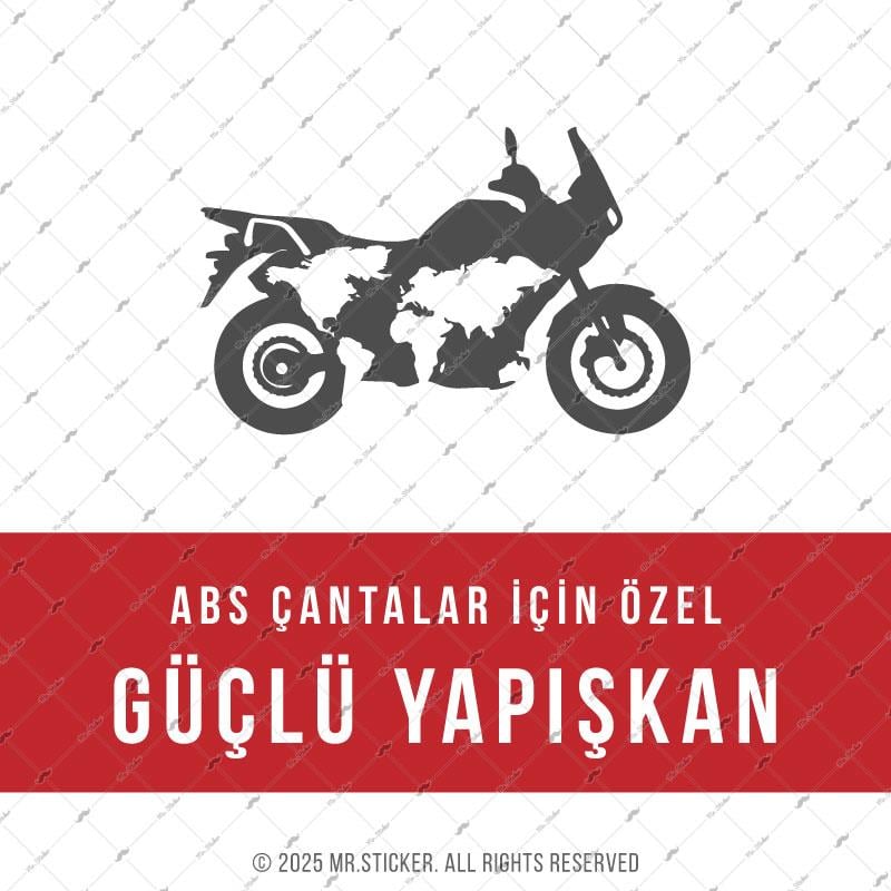 CSE6 TNR Dunya Haritasi Desen - YÜKSEK YAPIŞKANLI