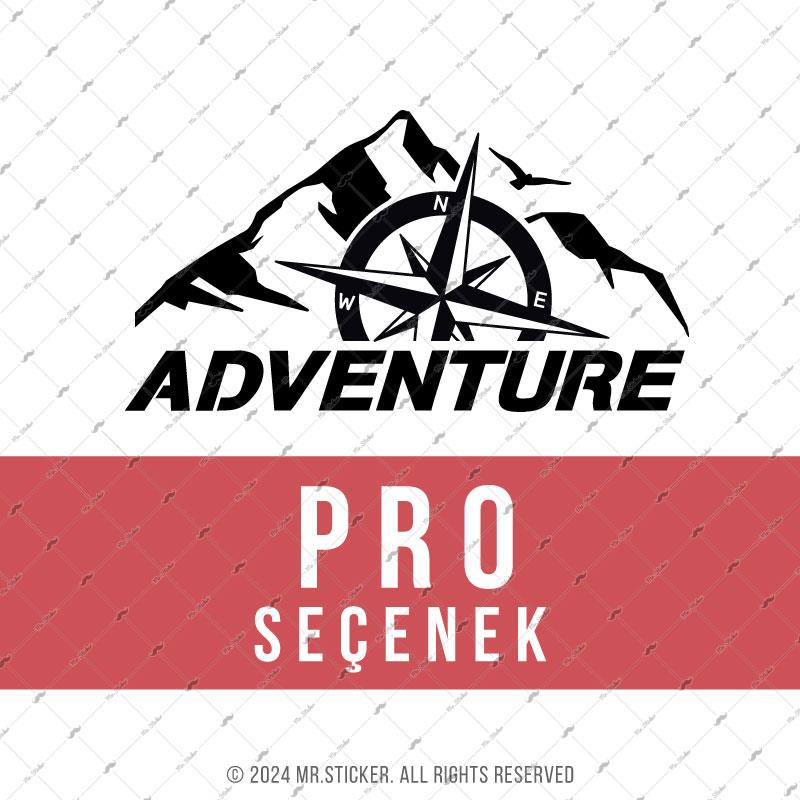 CSE7 Adventure Yazılı Sticker - Renk Seçenekli