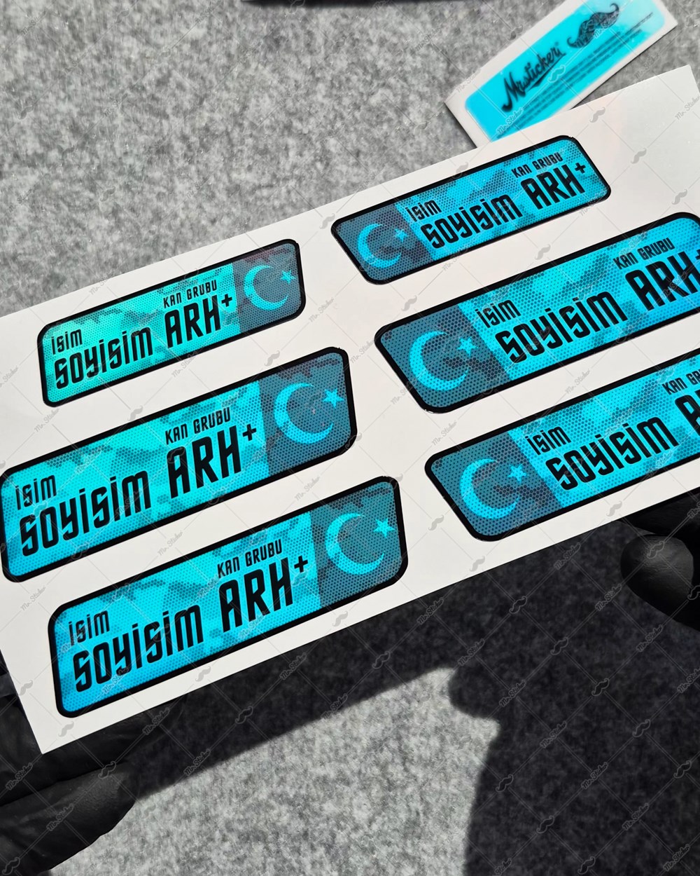 CSFTBT19 İsme Özel Kan Grubu Etiket Seti - Renk Değiştiren Seri