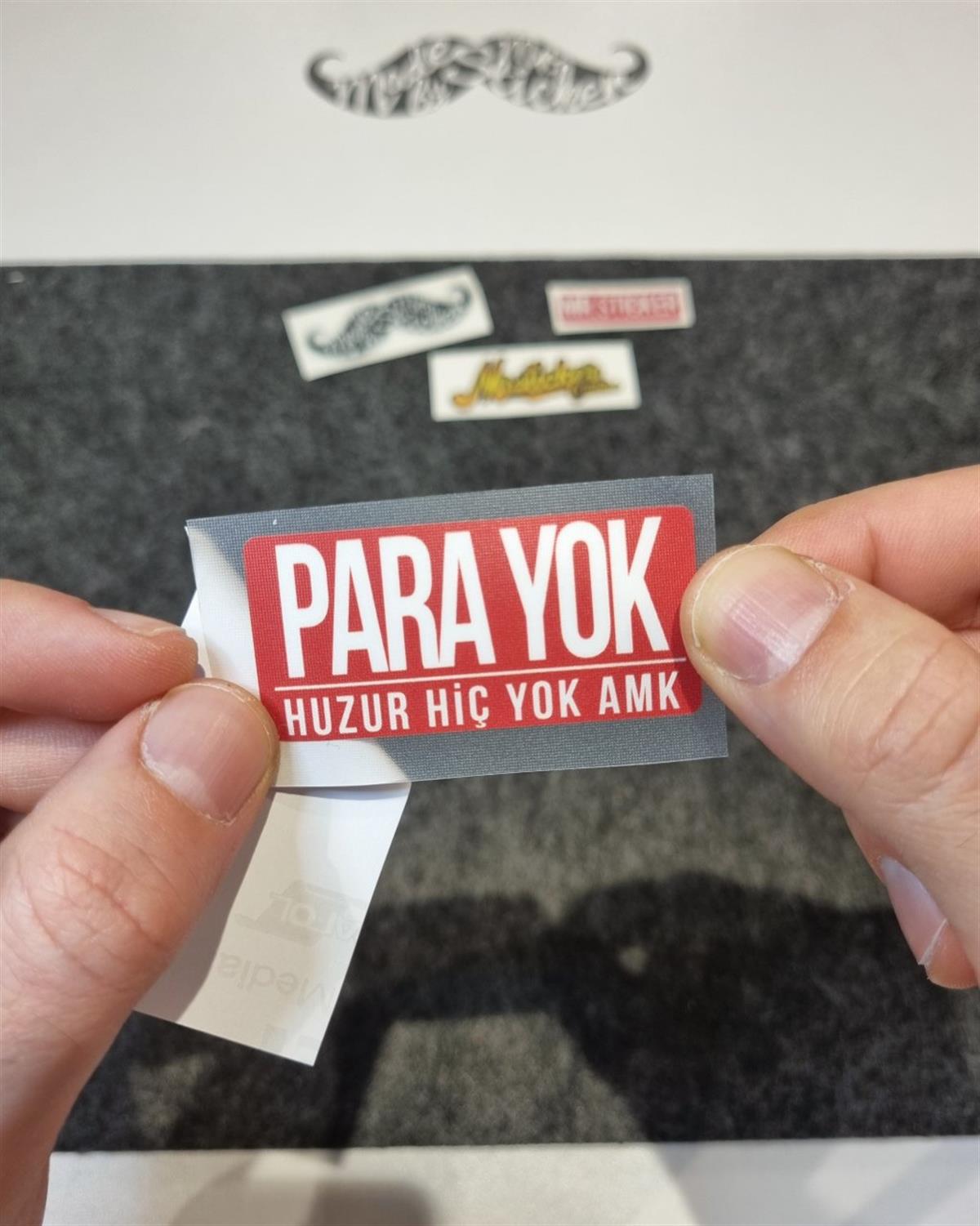 ESP42 V3 Para Yok Huzur Yok Yazili Etiket