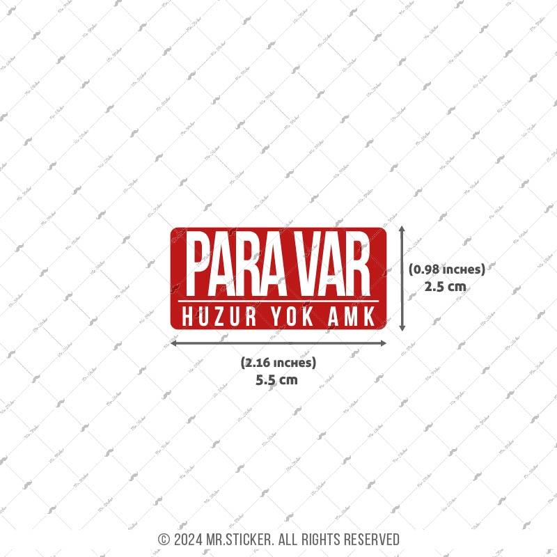 ESP45 V3 Para Var Huzur Yok Yazili Etiket